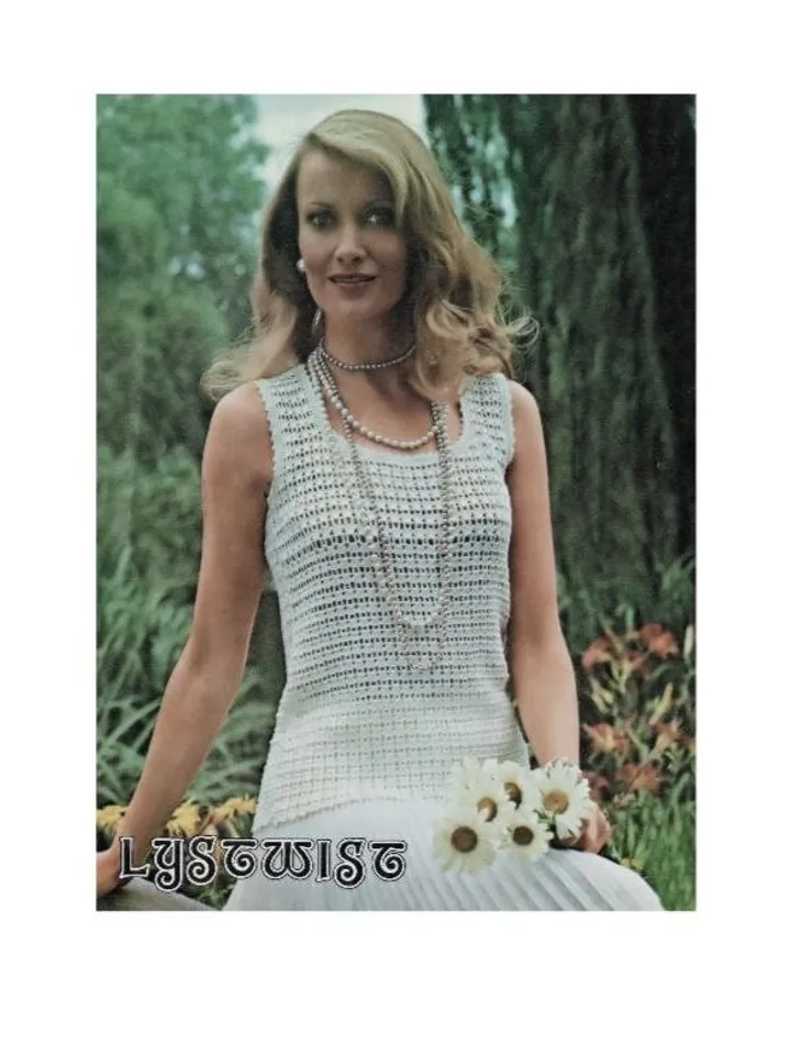 Crochet top, crochet pattern top, sleeveless top crochet pdf