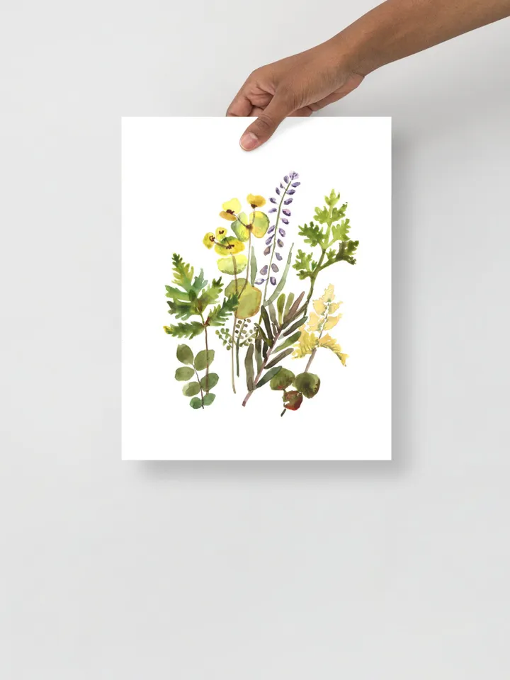 Wildflowers Vintage Set Of 3 Prints, Watercolor Painting, Botanical Art Set, Country Flower Art, Daisy Plant, Bathroom Decor, Home Decor