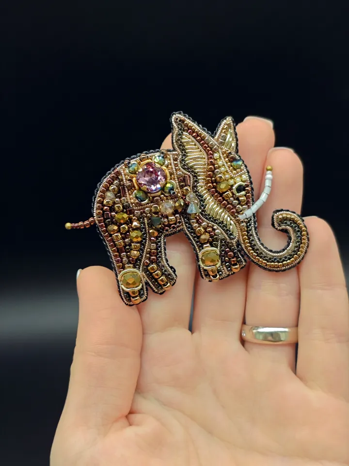 Elephant Brooch