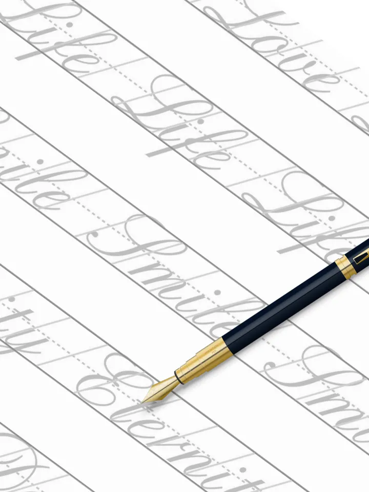 Calligraphy Worksheets, modern calligraphy, handlettering practice