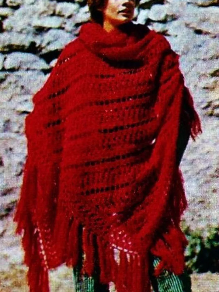 Shawl crochet pattern vintage shawl pattern easy simple Pattern women shawl instant download