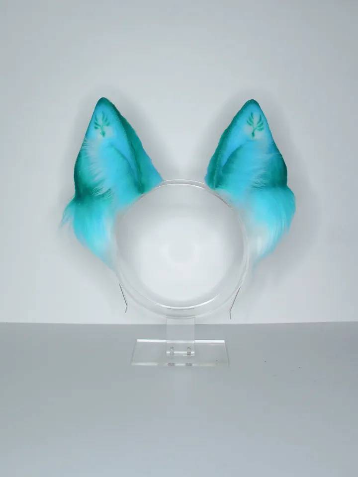 Anemo Genshin Impact faux fur cat ears on headband