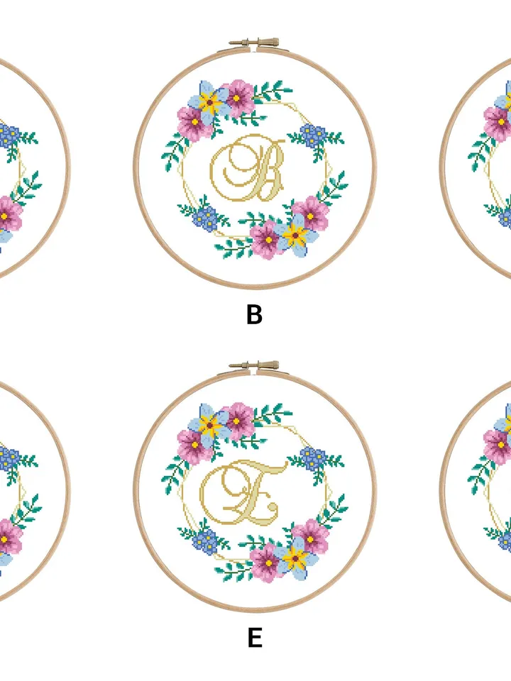 Alphabet Letter A  Cross stitch pattern | Embroidery Pattern | Instant Download | Embroidery Designs
