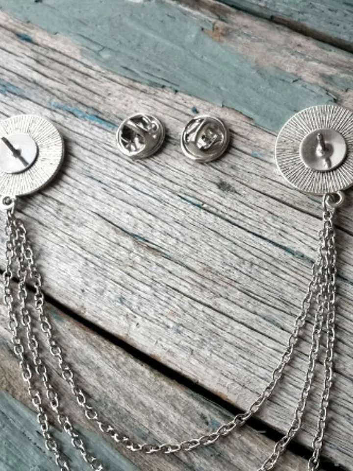 Harry Potter brooch, HP collar brooch with chain, Harry Potter glasses Pin