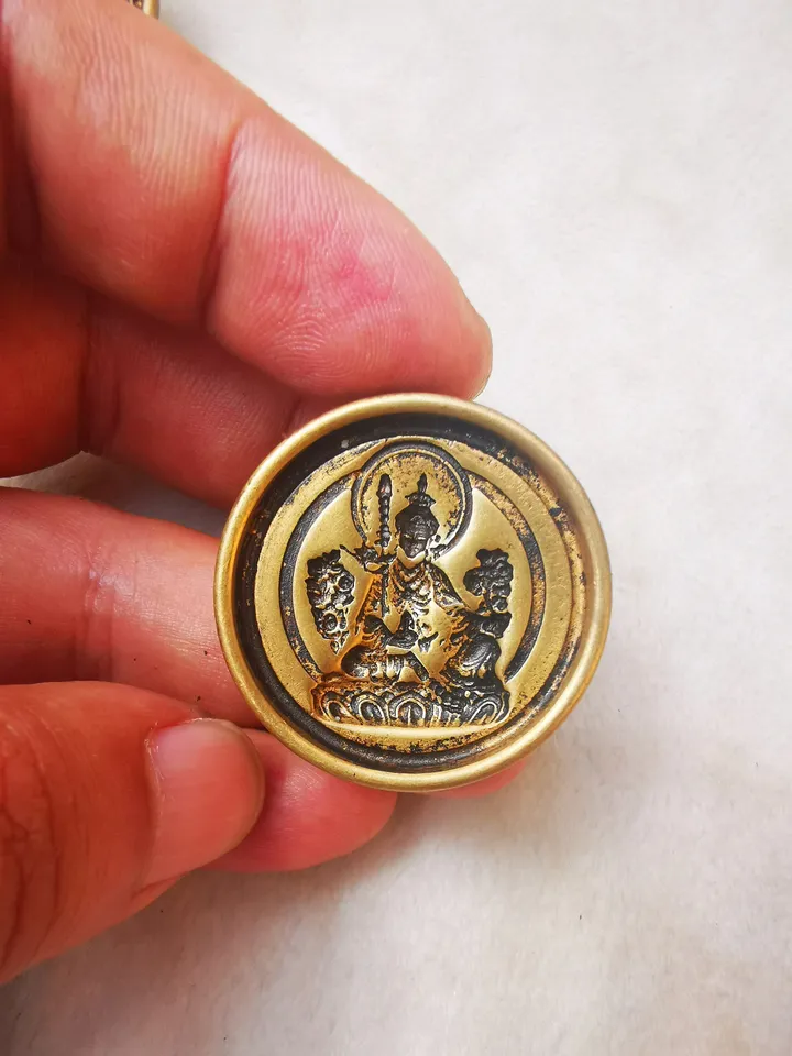 Gandhanra Old Tibetan Buddha Statue Tsa Tsa Mold,Copper Mould For Making Clay Buddha Statue, DIY Tsha Tsha Statue