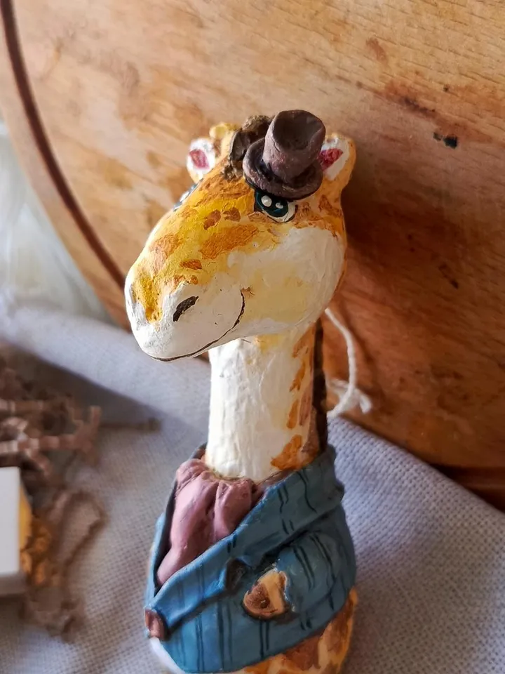 Papier mache sculptures.