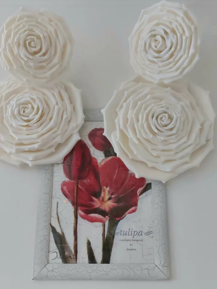 Large hanging roses 27 pcs for decoration inside and outside