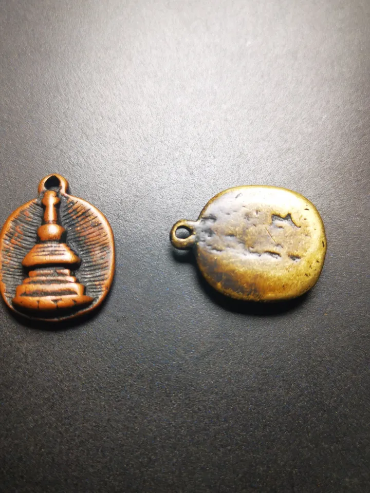 Gandhanra Handmade Mala Counter Pendant,Stupa, Pagoda, Prayer Beads Accessories,Made of Brass