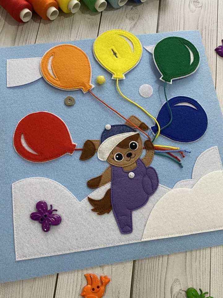 Transport Quiet book Pattern, Felt book pattern pdf, Soft montessori book tutorial, Busy book sewing ideas for kids 2, 3, 4 year old