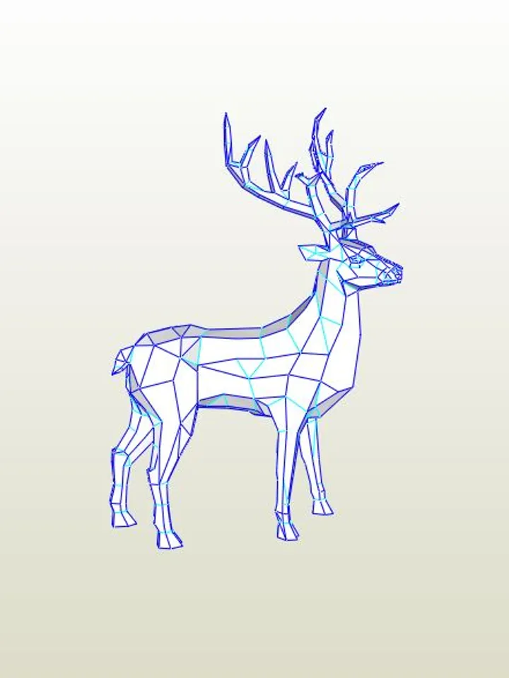 Welding Project Plans Drawings Deer (DXF,PDF)