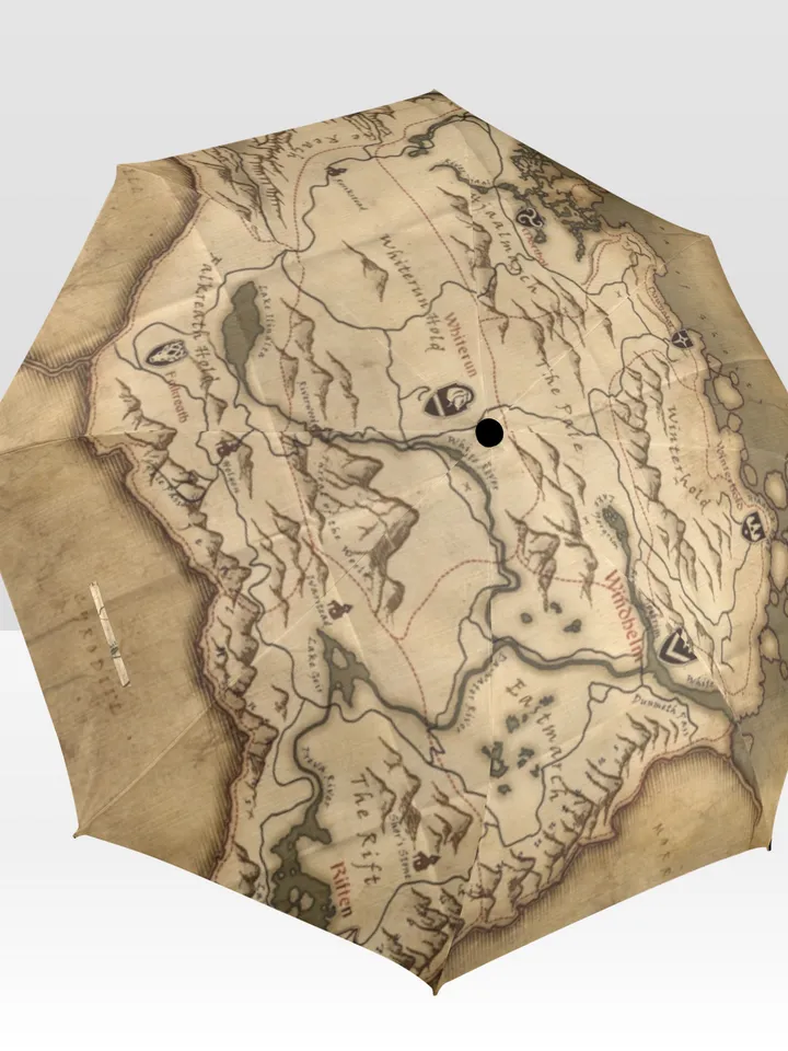 Skyrim World Map Umbrella