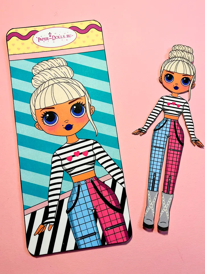 Lol omg paper dolls with clothes
