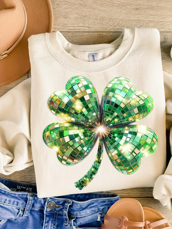 St. Patrick’s Day Clover png, St Patricks Coquette PNG, Coquette PNG, Glitter Faux Disco png, St Patrick's Day png, Shiny Irish, Shamrock