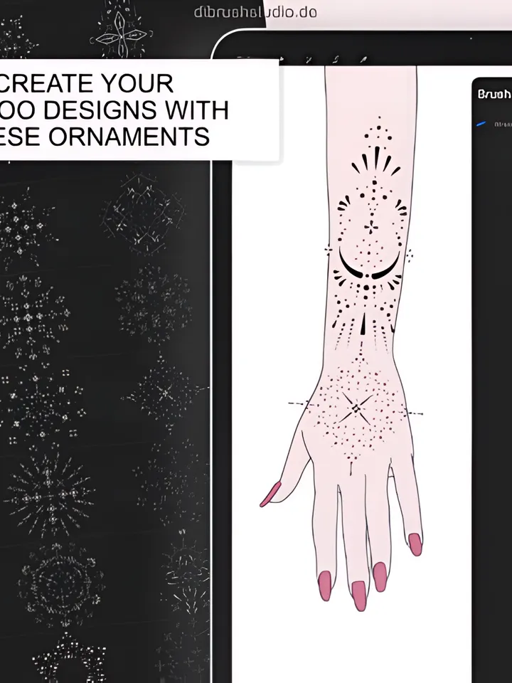Procreate - Tattoo Ornament Stamps