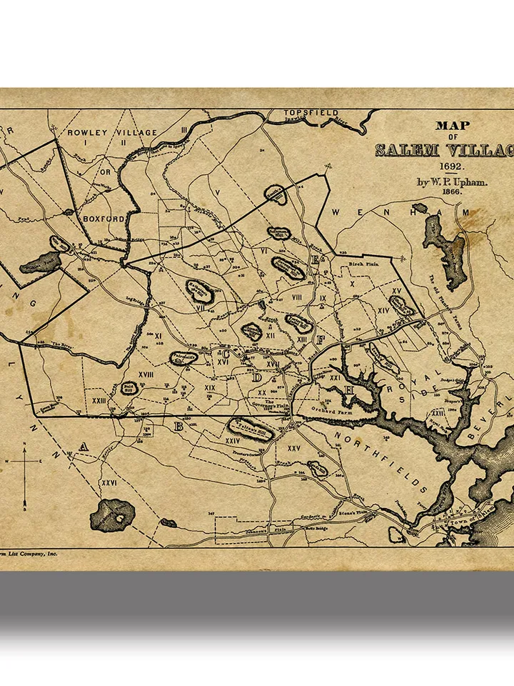 Map of Salem Village.