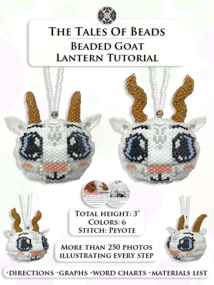 Beaded Animals Tutorials: Goat Beading Pattern