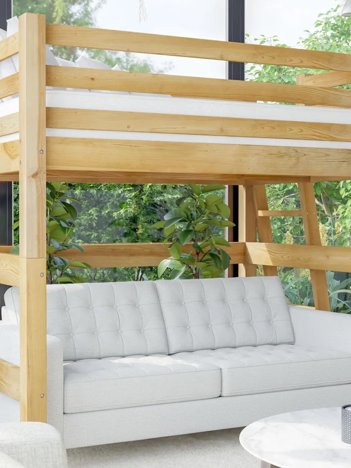 DIY PDF Loft Bed Plans - Full Size Loft Bed Frame Tutorial & Easy Build Guide