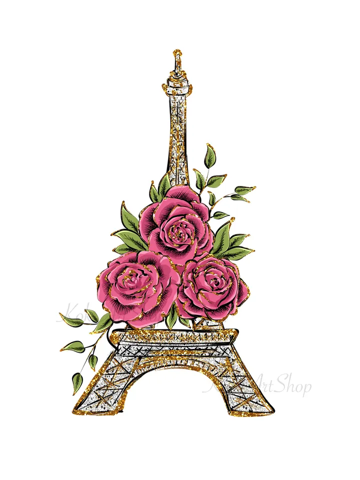 Eiffel Tower png, Eiffel Tower clip art, Eiffel Tower illustration, Fashion art, Fashion Clipart, Fashion print, Paris clip art, Paris png