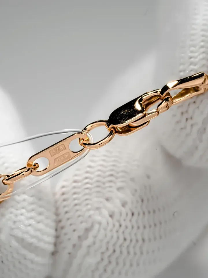 Chain Silver gold plated 925 assay value, Fantasy weave