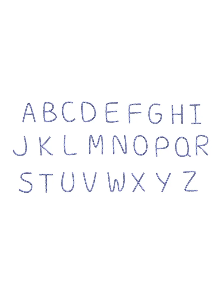 Font machine embroidery design,Script embroidery font,2 sizes Instant Download-17