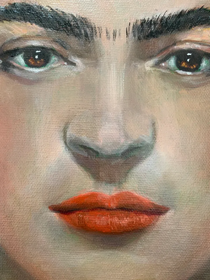 Frida Kahlo Portrait Oil Painting on Canvas 16x24 inches