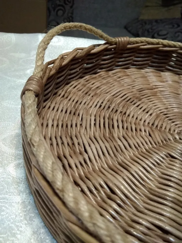 Tray Round tray Serving tray Coffee tray Tea tray Fruit tray Kitchen decor Housewarming gift Kitchen tray