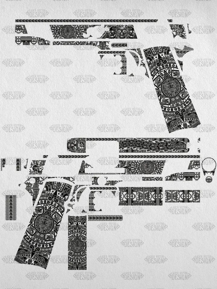 VECTOR DESIGN Kimber Stainless Target II Aztec calendar
