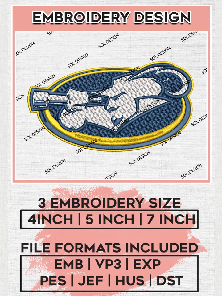 La Salle Explorers Embroidery Designs, NCAA Logo Embroidery Files, NCAA La Salle Logo, NCAA Embroidery Designs, Machine Embroidery Designs, Digital Download
