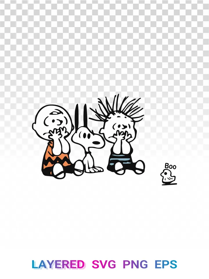 🎃 Charlie Brown Snoopy Halloween SVG, Peanuts PNG Cricut