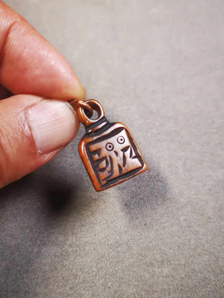 Yak Bone Carved Mantra Dot Mala Pendant,Bead Counter Clip, Prayer Bead Accessories,Gandhanra Tibetan Amulet