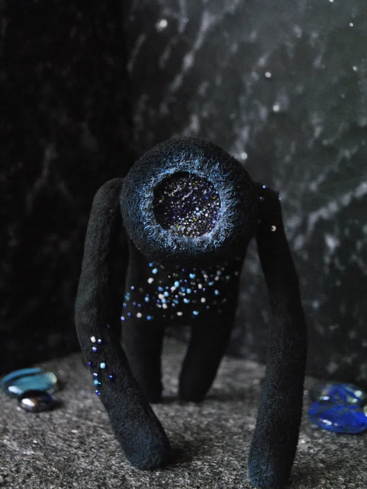 Textile doll "the universe inside"