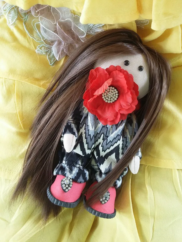 Small doll,holiday gift, miniature princess,blonde,Valdorf doll 6 inches,tiny fairy,miniature princess 15cm,finished work,pleasant present