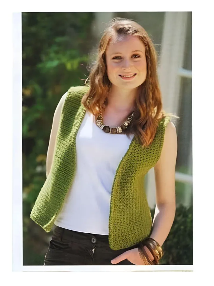 Waistcoat crochet pattern, vest crochet women, crochet pattern women pdf