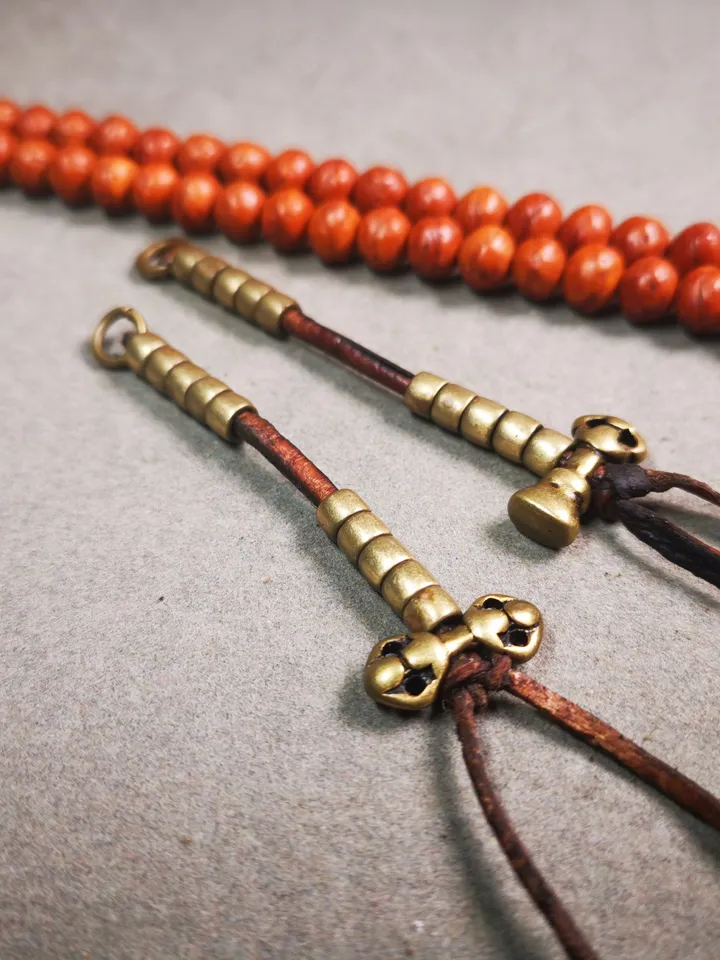 Gandhanra Handmade Tibetan Buddhist Mala Counters,Prayer Bead Counters,with Dorje and Vajra,Made of Brass