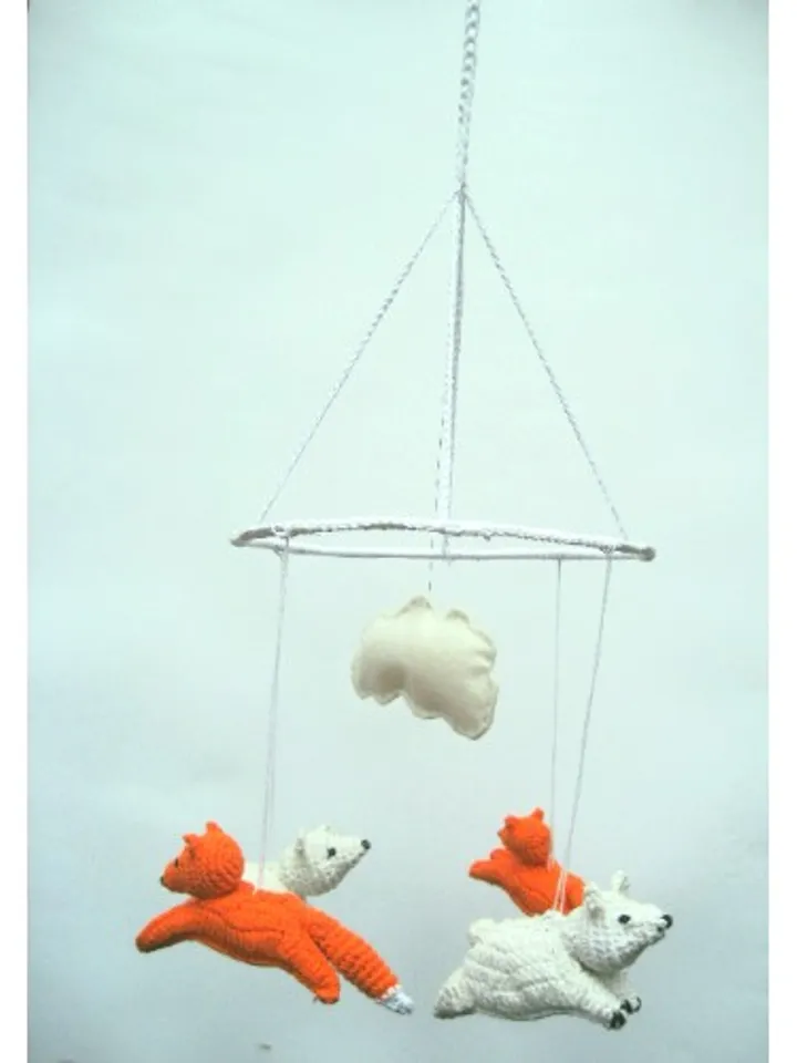 Foxes and bears mobile, Baby mobile, animal mobile, ZOO mobile, forest mobile, Thebabemuse