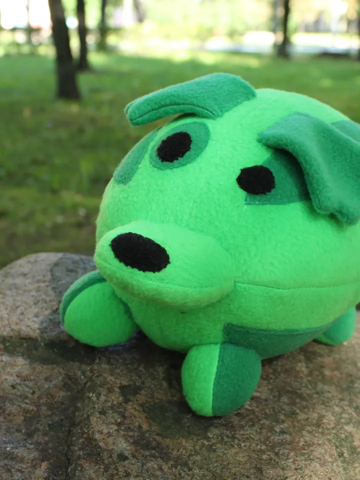 Watermelon dog plush toy
