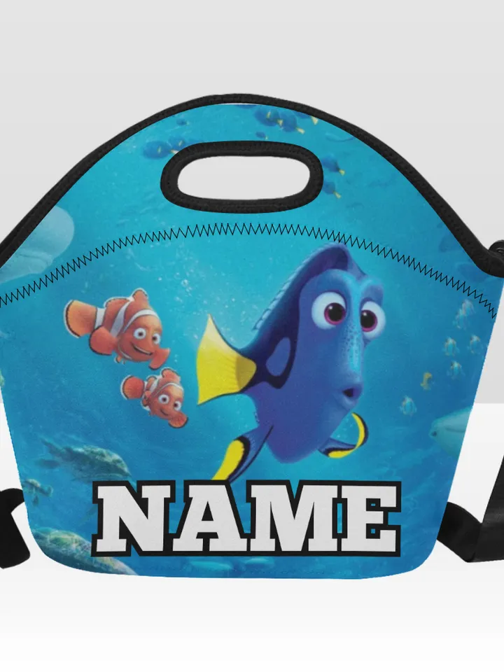 Custom NAME Finding Nemo Dory Neoprene Lunch Bag, Lunch Box