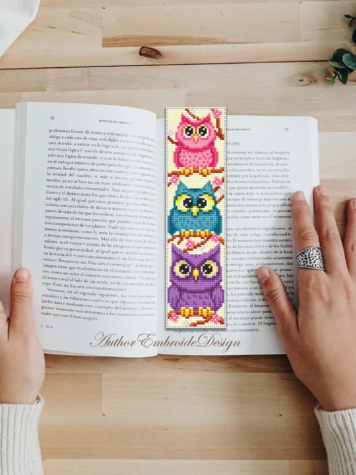 Bird bookmark set cross stitch pattern PDF download Funny birds cross stitch, Chicken bookmark pattern digital PDF, Bird lover gift #B420