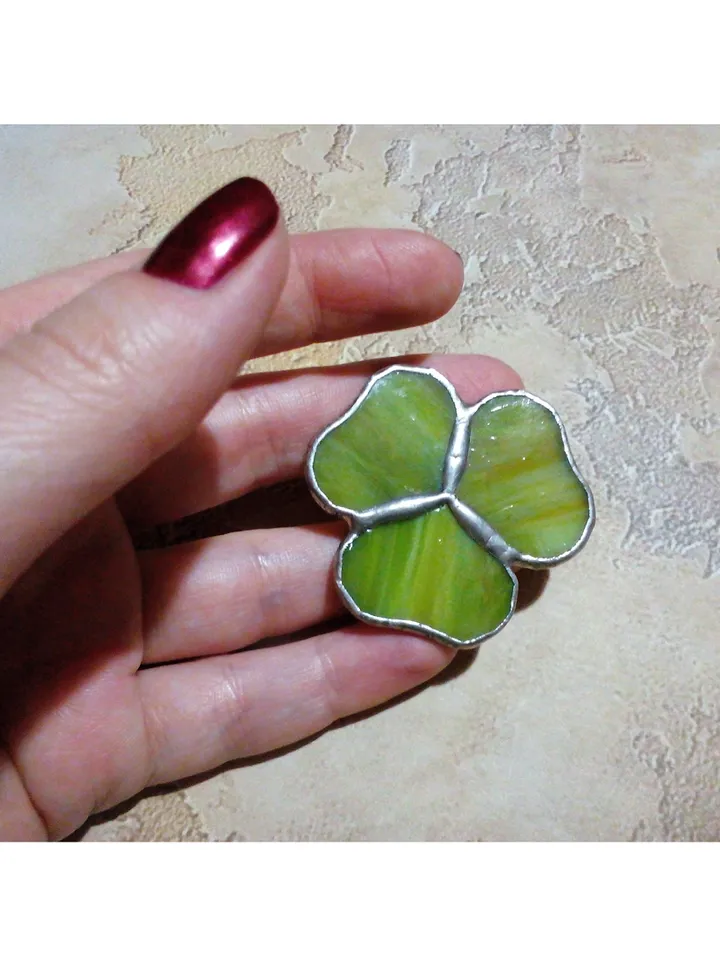 Shamrock brooch, st patricksday, trefoil, Irish leaf pin, Clover leaf brooch, lucky clover, St Patrick brooch, trifolium