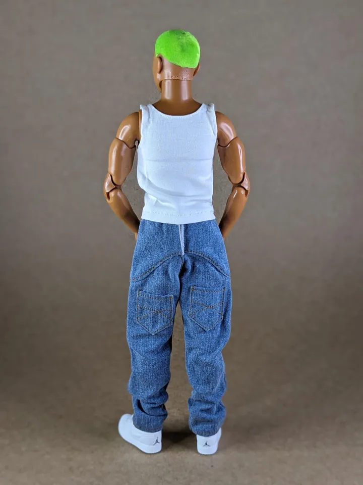 Hip-hop jeans for 12-inch fashion male doll