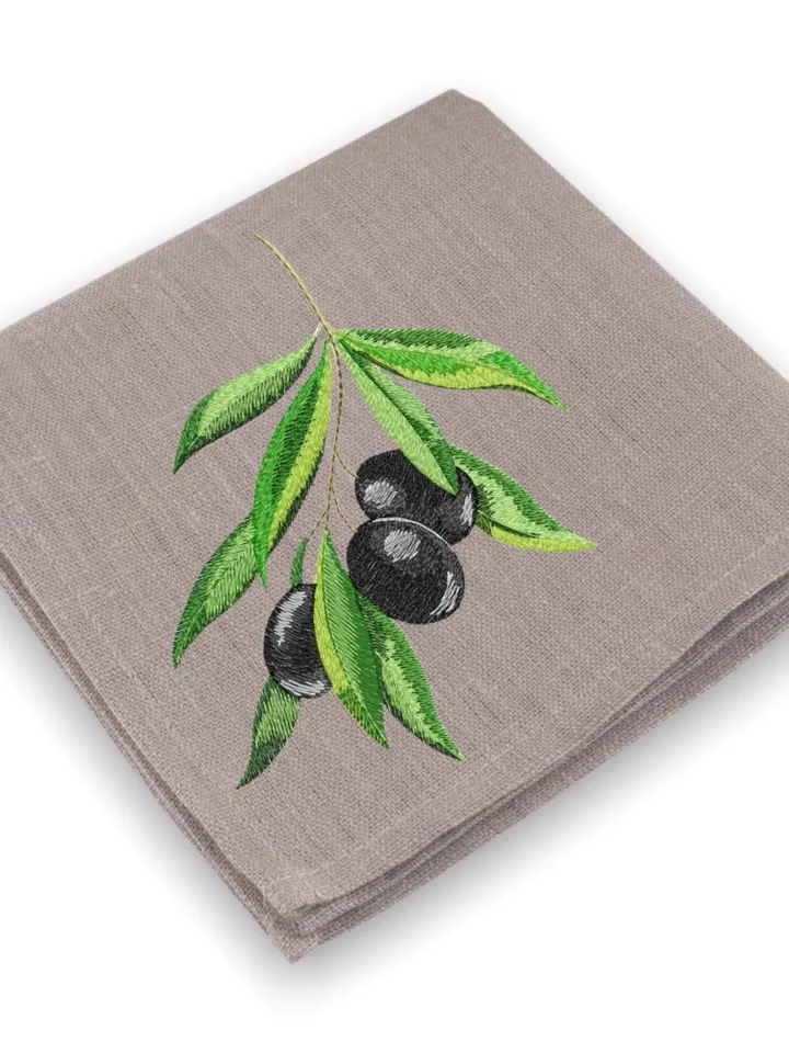 Olive branch artistic machine embroidery design digital embroidery pattern home and clothing décor embroidery motif floral design embroidery