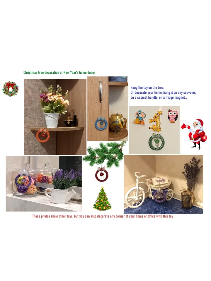 Tutorial Beading - Christmas tree decoration or New Year's decor for home-office. Instant Download, PDF