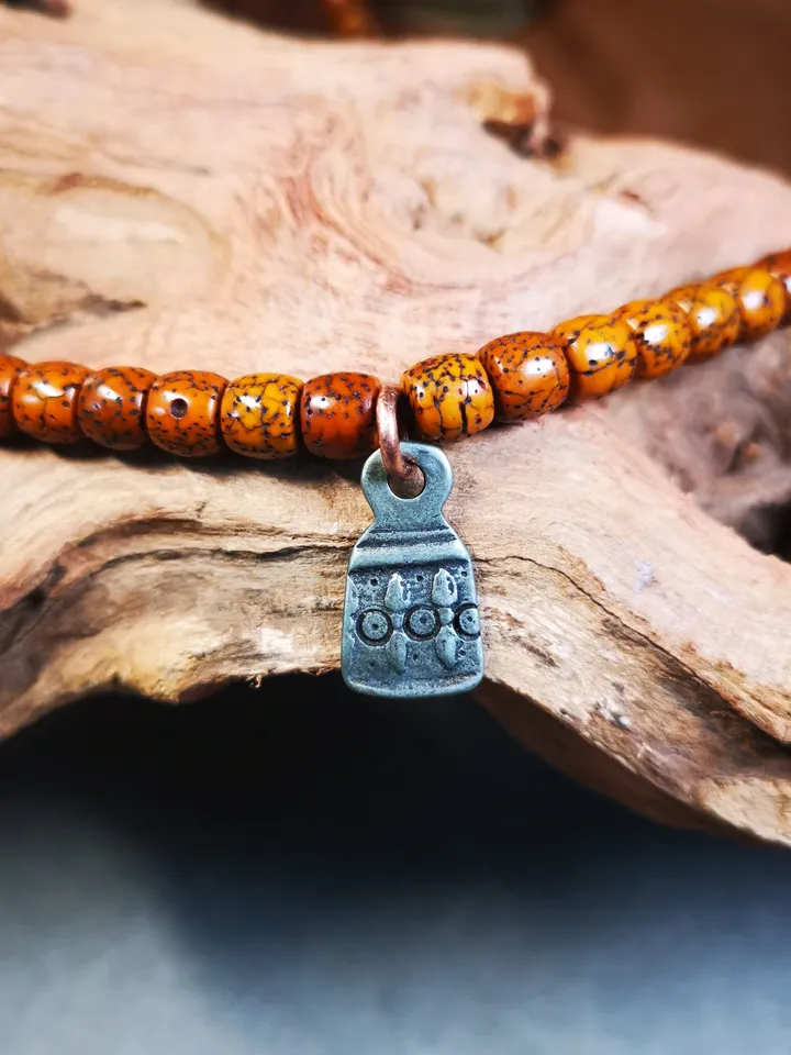 Gandhanra Handmade  Mala Counter Pendant, Cold Iron Vajra Pendant,Prayer Beads Accessories