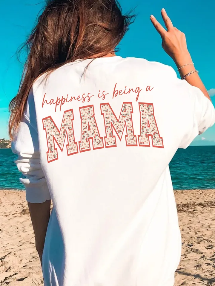 Happiness Being A Mama Png, Floral Mama Png, Mom Sublimation Png, Mama Shirt Design, Mother's Day Png, Sublimation Design