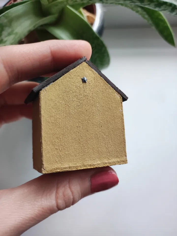 Micro Hall with Fireplace Miniature Doll House With Furniture scale 1/100