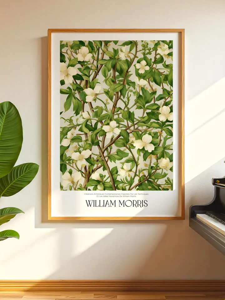 William Morris Wall Art, Vintage Botanical Print, Floral Poster Arts Decor, Digital Download, William Morris Print Digital Download AA14