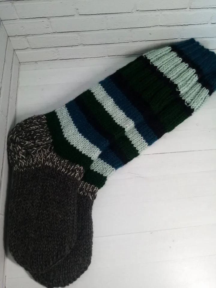 Warming Knee Socks Knitted Handmade