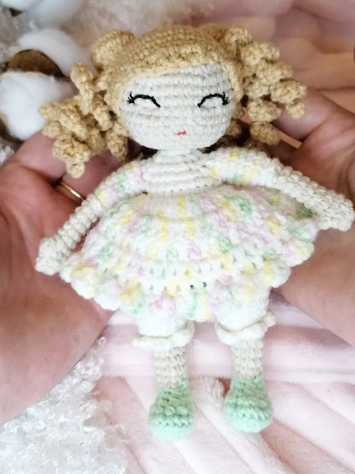 PDF Crochet Pattern Sleeping Baby Doll, Amigurumi Doll Pattern, Cute Handmade Crochet Doll, DIY Baby Doll Gift, Eco-Friendly Handmade Toy
