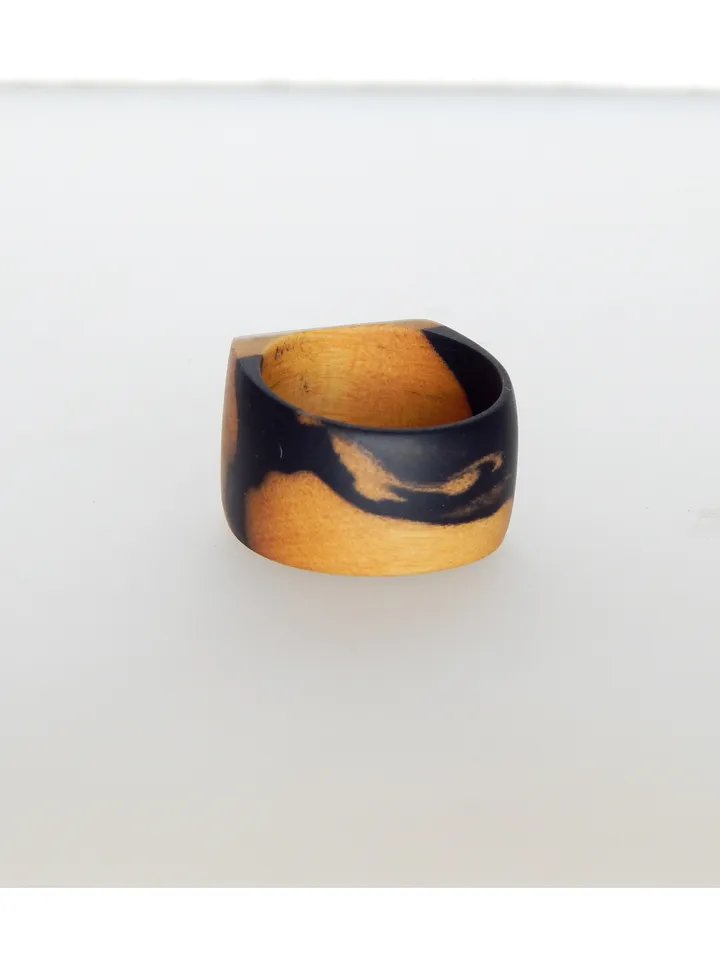 Wooden signet ring. "Leviathan"