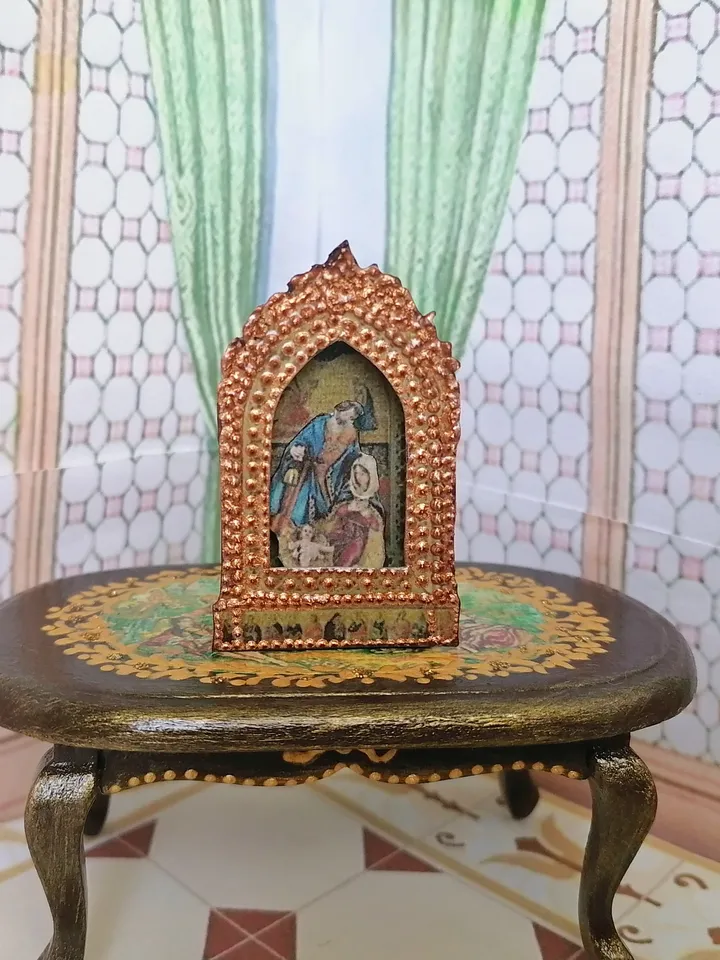 Nativity scene. Christmas miniature. Dollhouse miniature. 1:12.Dollhouse miniature. handmade. Christmas. Gift for Christmas.